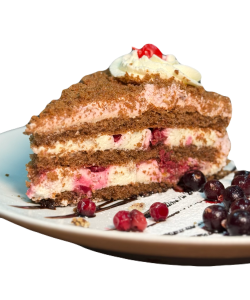 Торт бисквитный с вишней